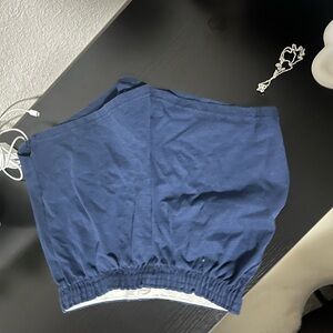 Blue comfy breathable shorts